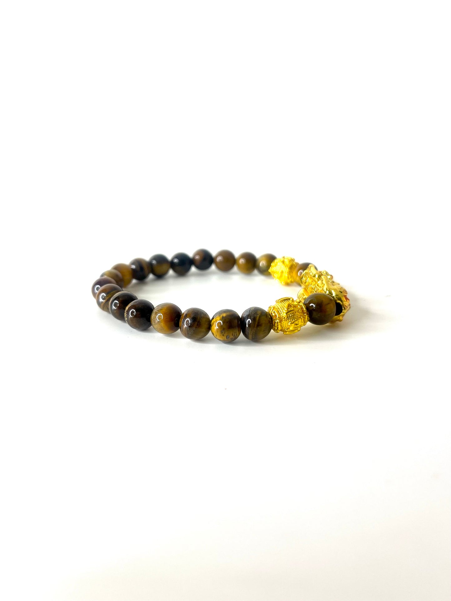 Tiger’s Eye Pixiu Power Beaded Bracelet