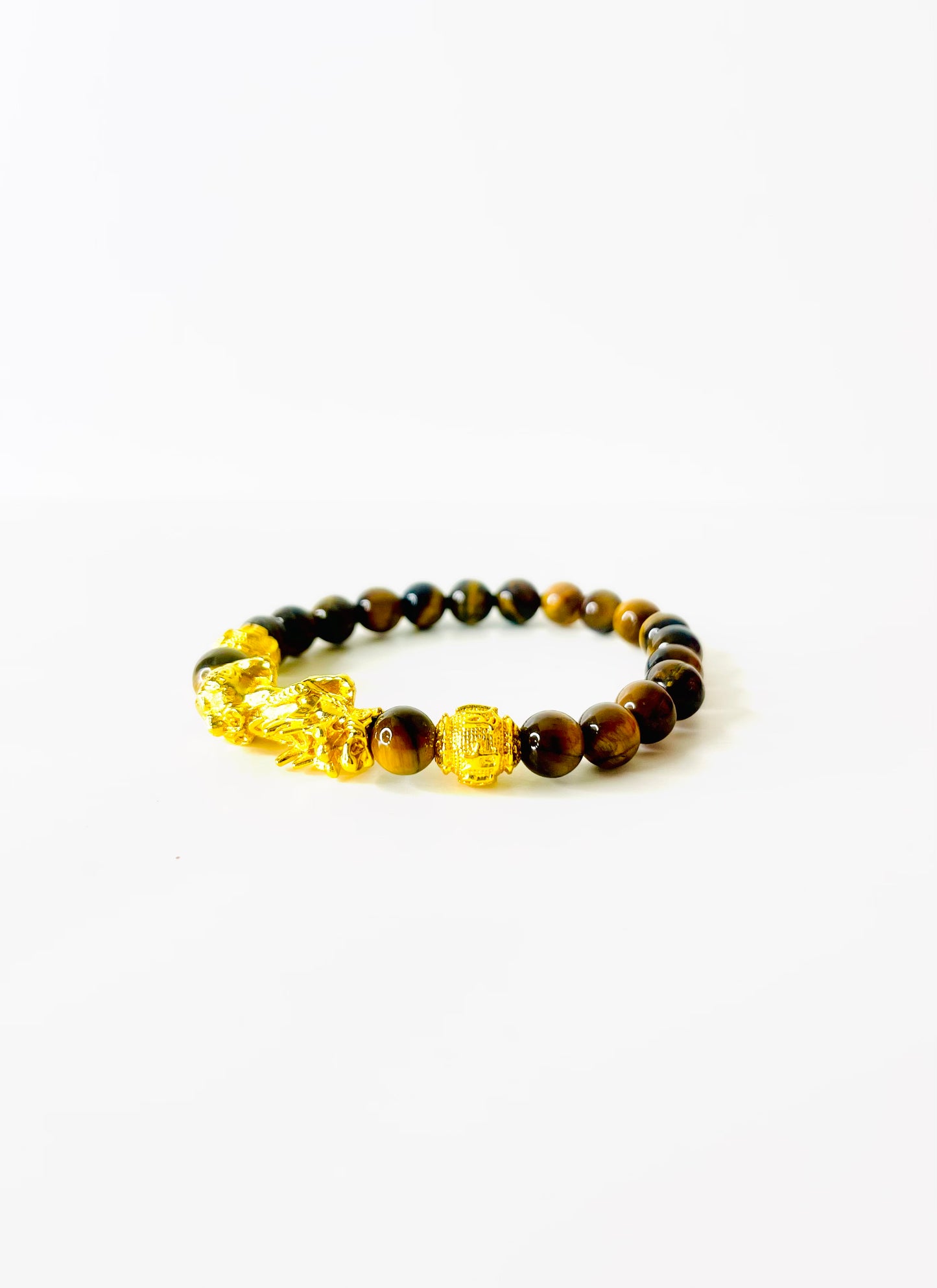 Tiger’s Eye Pixiu Power Beaded Bracelet